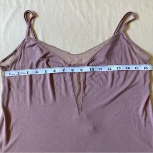 Victoria's Secret Mauve Camisole with Sheer Polka Dot Lace thumbnail 6