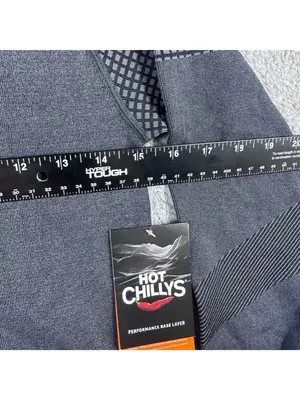 Hot Chillys Womens Black Crew Neck Performance Base Layer Size M 3D Knit New Wit thumbnail 3