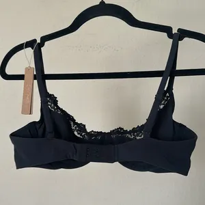 Skims Fits Everybody unlined underwire Lace Scoop Bra Onyx Black NWT 46DD‎ thumbnail 6