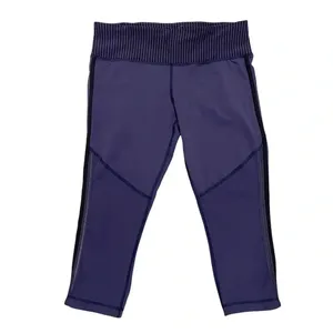 Lululemon Race With Grace Crop leggings in Cadet Blue/Purple Activewear Size 8 thumbnail 3