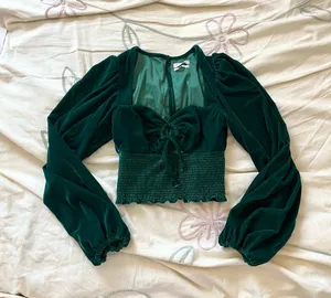 Urban Outfitters Velvet Blouse thumbnail 3