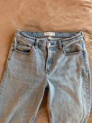 Abercrombie and Fitch Curve Love The Straight Jeans thumbnail 2