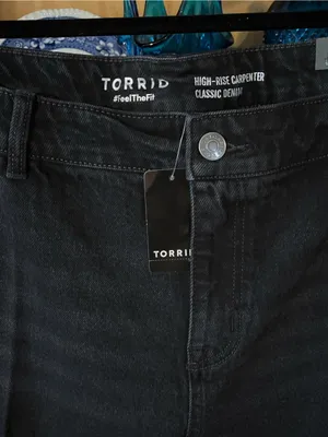 Torrid Straight Classic Denim High-Rise Carpenter Jean Size 16R thumbnail 4