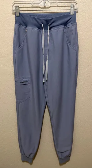 FIGS Zamora High Waisted Jogger Scrub Pants Electric Orchid XS Tall Medical thumbnail 1