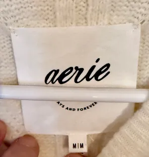 Aerie Oversized Sweater Crewneck thumbnail 3
