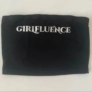 NEW FOREVER 21 Tube top strapless crop black SMALL black influence Beach thumbnail 2