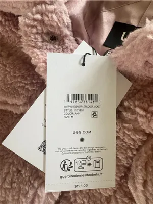 UGG Women Sherpa Jean Jacket in Pale Pink thumbnail 5