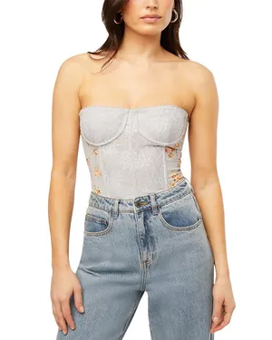 WeWoreWhat Lace Corset  thumbnail 2