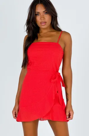 Princess Polly Red Mini Dress thumbnail 1