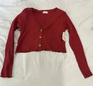 Altar'd State Dark Red Sweater thumbnail 1