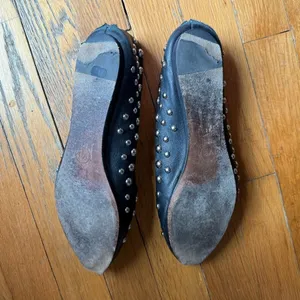 VERONICA BEARD Griffin Studded Nappa Leather Loafers Black Size 38.5‎ or 8.5 thumbnail 7
