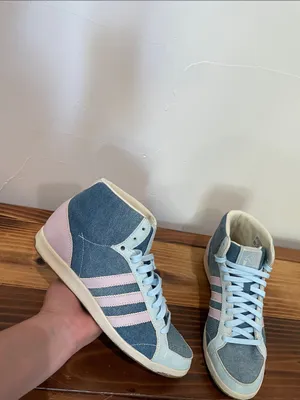 🔥RARE🔥 adidas Retro Women's adi Hoop Mid Grun Shoe,Neoblue/Purple/Glacier 9 thumbnail 2