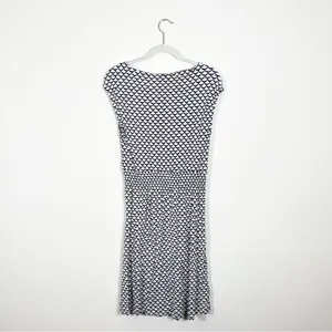 Tory Burch Justina Scallop Print Blouson Dress Large thumbnail 3