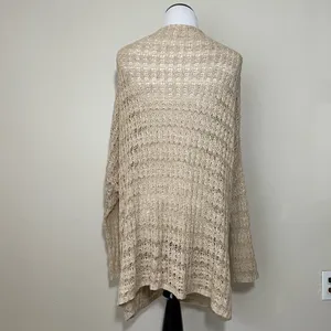 Free People Last Night Stripe Cardigan Sweater in Tan thumbnail 5