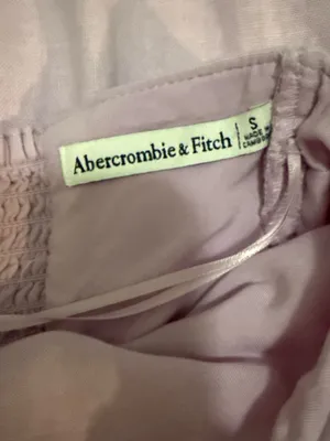 Abercrombie & Fitch Light Pink Mini Linen Dress thumbnail 3