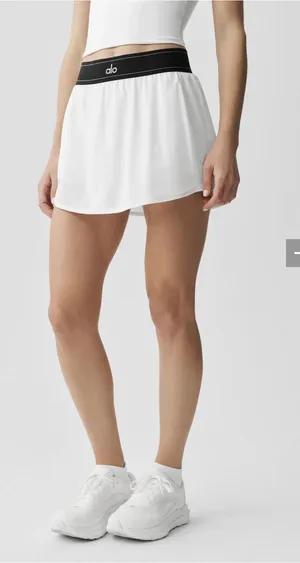 White Alo Match Yoga Point Tennis Skirt M thumbnail 1