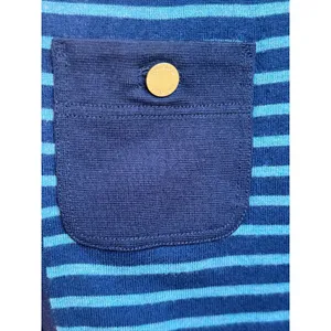 Tory Burch Wool Cashmere Blend Tunic Sweater XS Navy Stripe Pockets 50123142 thumbnail 5