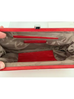 Michael Michael Kors red clutch thumbnail 6
