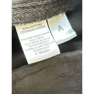 Loft Ann Taylor Women's 8 Black Zipper Cropped Capri Pants Cotton Pockets thumbnail 2