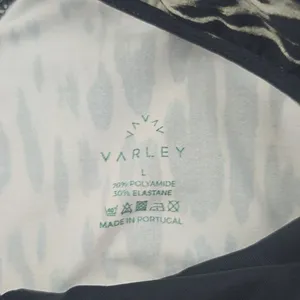 Varley 75N Animal Print Bikini Top‎ Front Zipper Size Large thumbnail 6