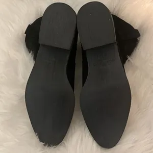 NWOT Musse & Cloud Ginger Western Ankle Boots | Black Suede | Size 9 thumbnail 7
