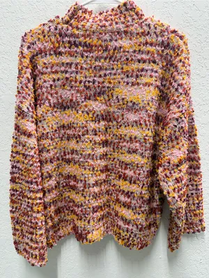 Marc New York Pink Multi-Color Mock Neck Sweater thumbnail 2