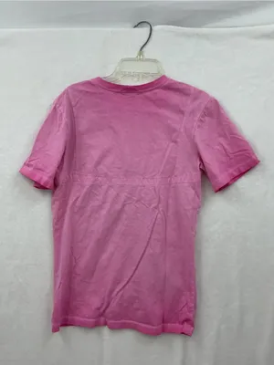 Sandro Pink Short-Sleeve Ruched Front Tee thumbnail 6