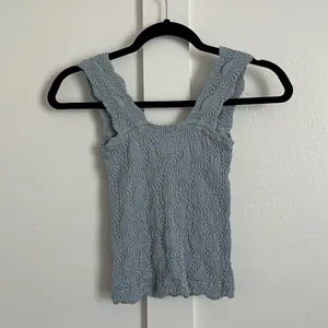 Free People Blue Square Neck Tank thumbnail 3