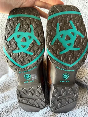 Ariat Anthem Savanna Shortie Western Boots Aztec Turquoise Brown Women's 10B thumbnail 4