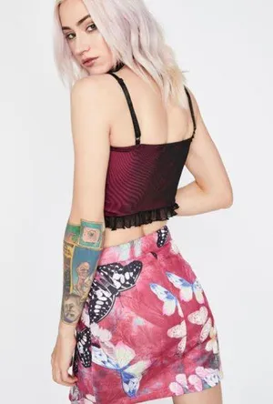 Dolls Kill Butterfly Skirt thumbnail 3