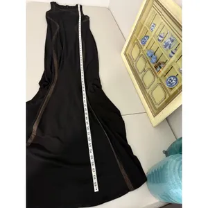 Cache Black Nude Mesh Illusion Panels Back Formal Long Maxi Dress Mermaid Gown 4 thumbnail 7