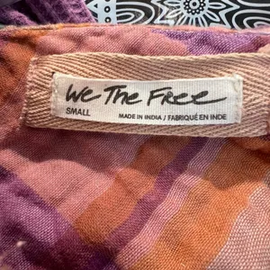 We The Free Free People Purple Creek Canyon Button Down Waffle Knit‎ Top thumbnail 2