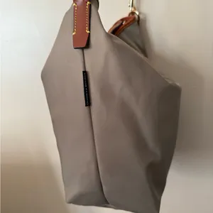 DOONEY & BOURKE WAYFARER BAG TAN HOBO BOHO 12x13”‎ 10” Handle Drop T thumbnail 6