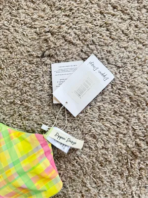 Dippin Daisys NEW Plaid Knot Front Bikini Top thumbnail 7