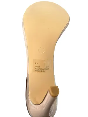 Cape Robbin Blush Nude Clear Strap Stiletto Heels thumbnail 5