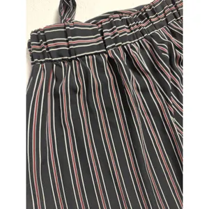 Womens West Kei Wide Leg Pants Black Striped Size Medium thumbnail 4