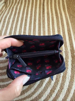 Vera Bradley Small Zip-Around ID Wallet quilted "Peacoat" (Classic Navy) thumbnail 3