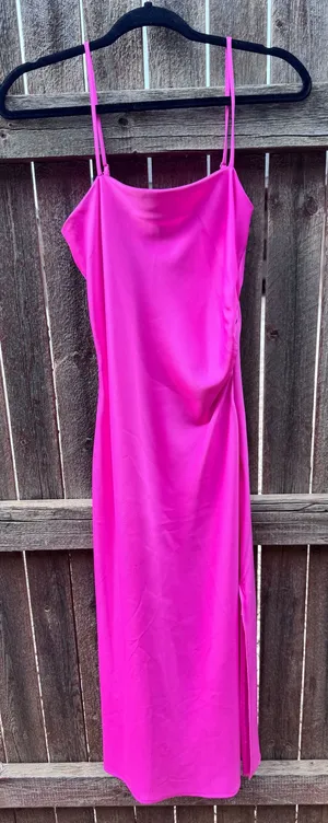 Hot Pink Dress Size M thumbnail 1