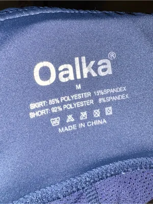 Oalka navy blue tennis athletic skirt skort M thumbnail 3