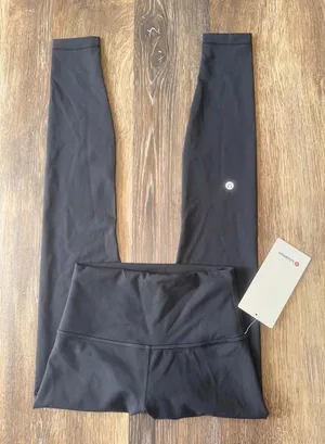 Lululemon Wunder Train High Rise 28” Graphite Grey Size 4 NWT thumbnail 1