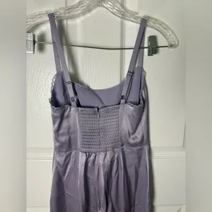 Reformation Lucy Satin Dress in Aura 0 thumbnail 6