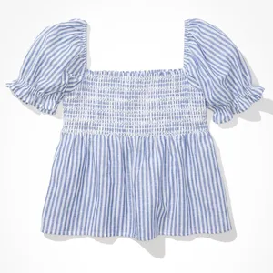 American Eagle Puff Sleeve Smocked size XL thumbnail 1