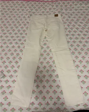 American Eagle White Jeans Skinny Stretch 0 thumbnail 3