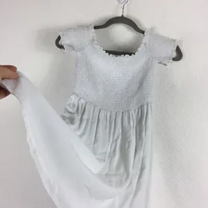 Show Me Your MuMu Dolly Smocked White Mini Dress Medium thumbnail 13