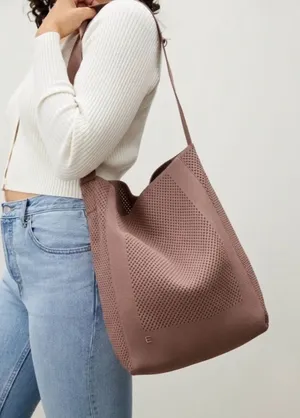 Everlane Do-It-All Knit Tote Brown Shoulder Bag Single Strap thumbnail 1