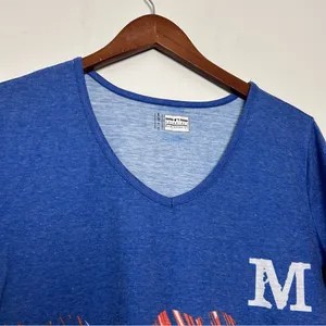 MLB|New York Mets Women's V-Neck T-Shirt sz L thumbnail 3