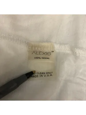Alexis White Sleeveless Modal Tank Top XS Shoulderpads Womens Loose Fit USA thumbnail 5