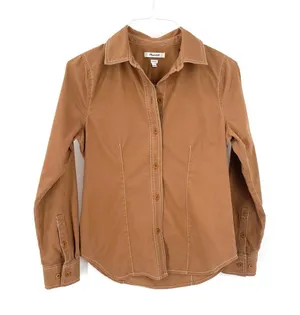 MADEWELL Darted Button-Up Shirt in (Re)generative Chino Western Long Sleeve thumbnail 6