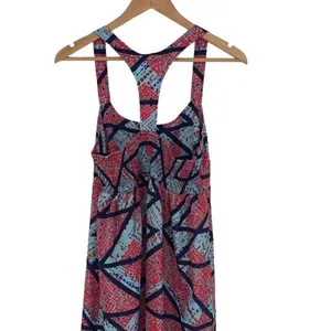 Love Fire Womens Maxi Racerback Dress Sleeveless Summer Vacation Red‎ Blue Large thumbnail 3