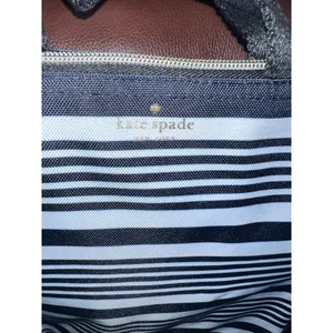 NWT Kate Spade Black‎ & White Stripe Insulated Lunch Tote Bag thumbnail 3
